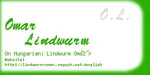 omar lindwurm business card